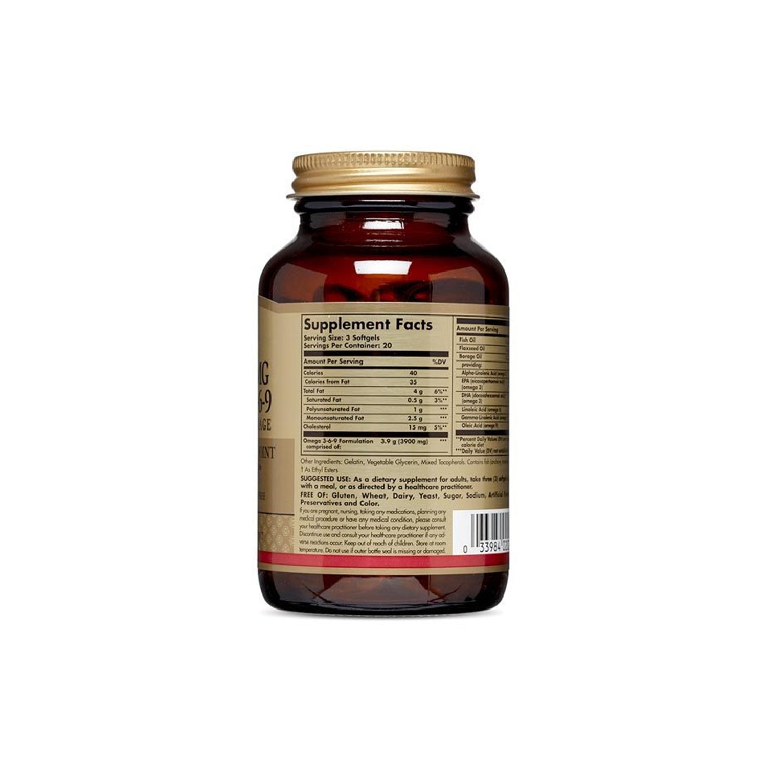 Solgar Omega 3 6 9 Fish Flax Borage Softgels 60's