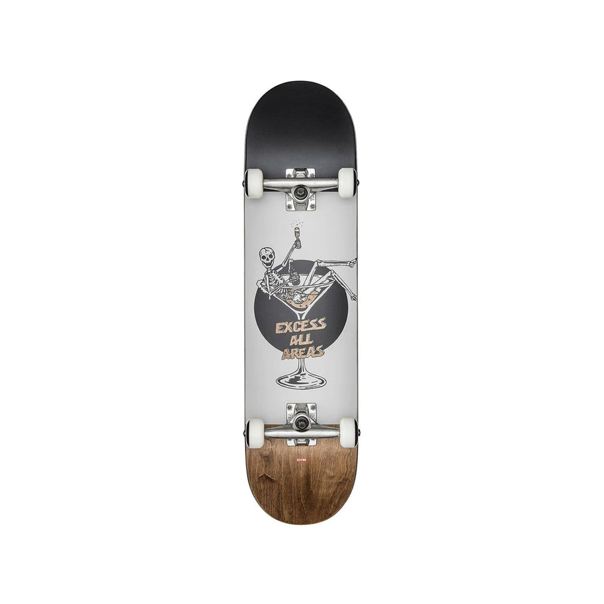 Globe G1 Excess White Brown Skateboard