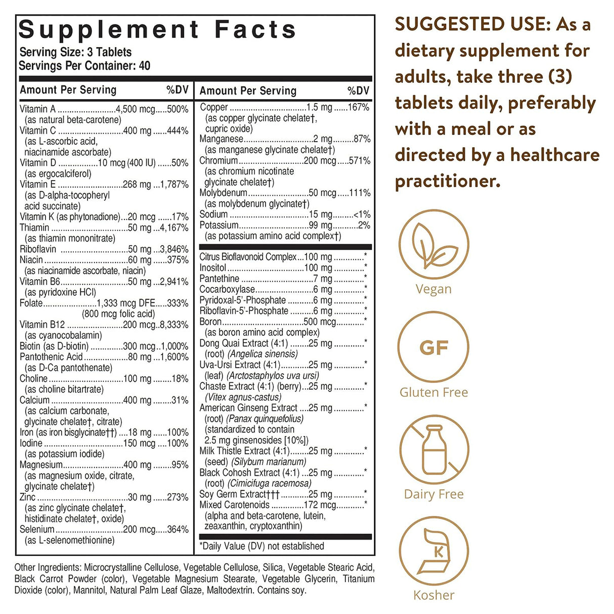 Solgar FEMALE MULTIPLE TABLETS