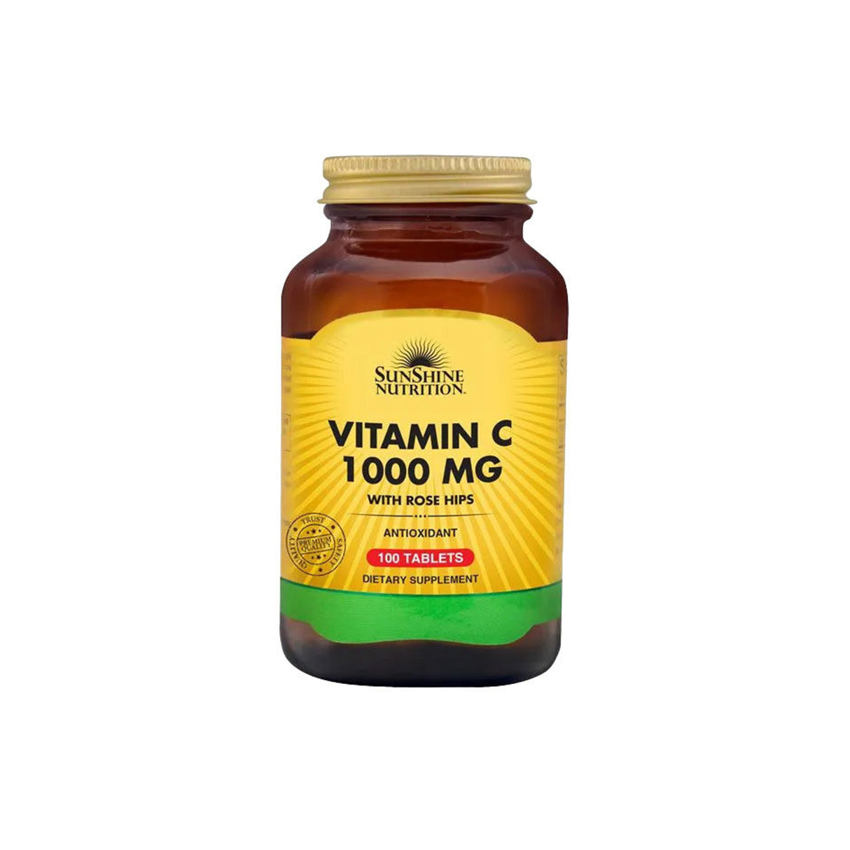 Sunshine Nutrition Vitamin C 1000mg With Rosehips 100 Tabs