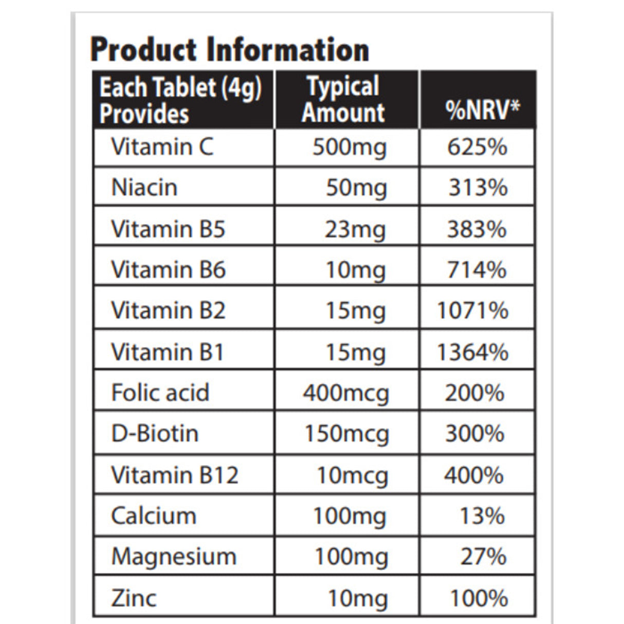 Sunshine Nutrition Calcium + Mag + Zinc Effervescent 20 Tabs