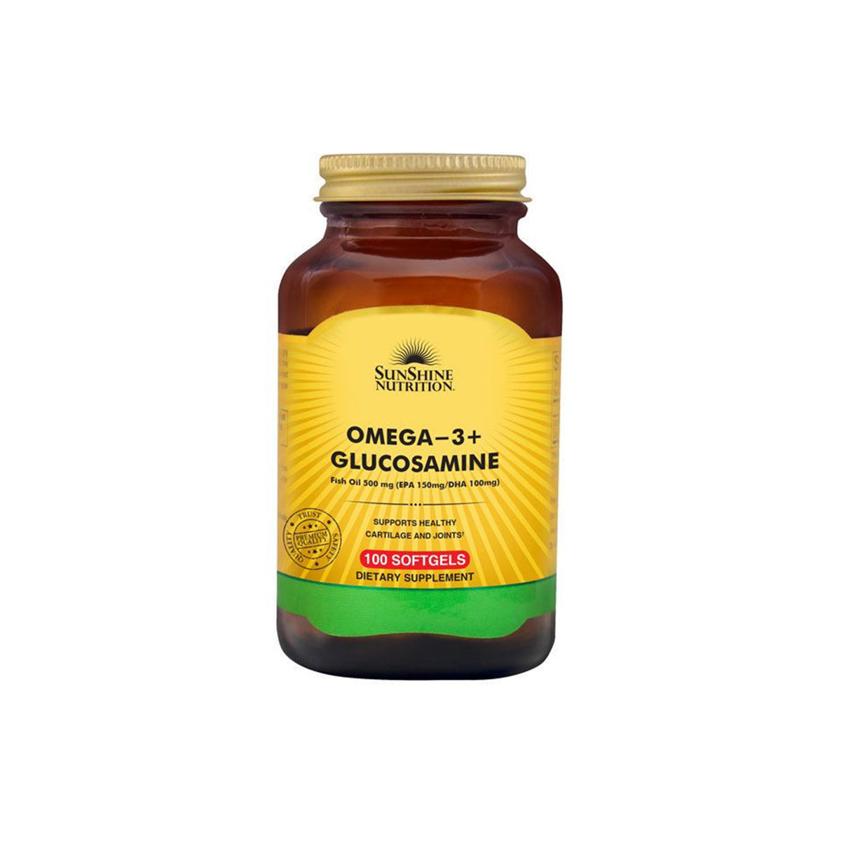 Sunshine Nutrition Omega 3+ Glucosamine 100 Softgels