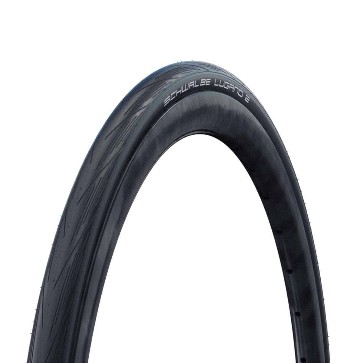 Schwalbe Lugano II 28" 700c Road Tire 25/622 (28×1.00) K‑Guard Wire Bead