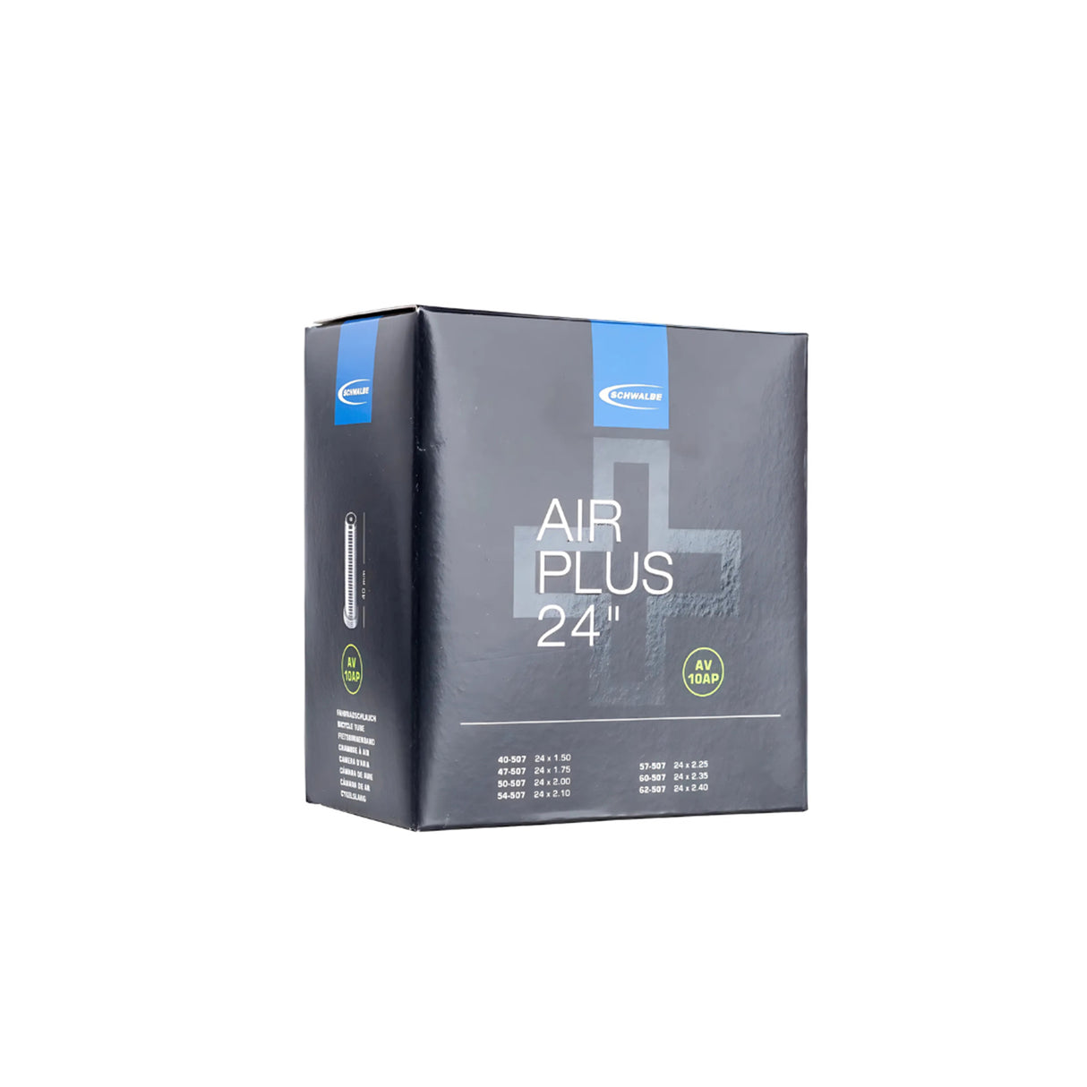 Schwalbe Air Plus AV10AP 24" Inner Tube 54/70-507 40mm Schrader Valve