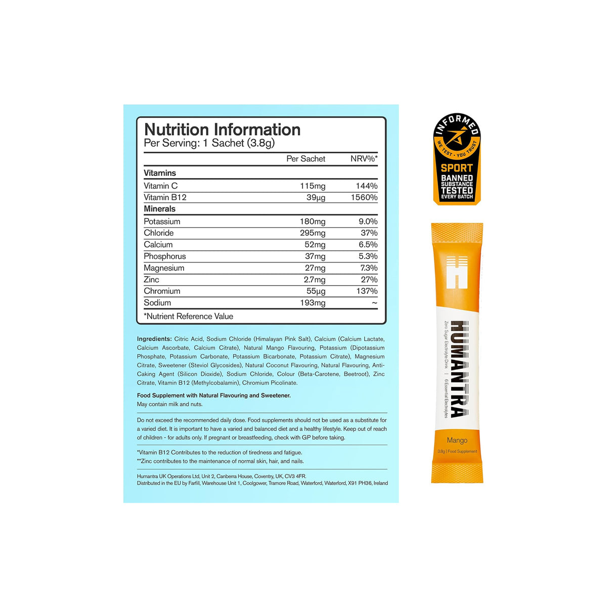 Humantra Electrolyte (20 x 4.5g)
