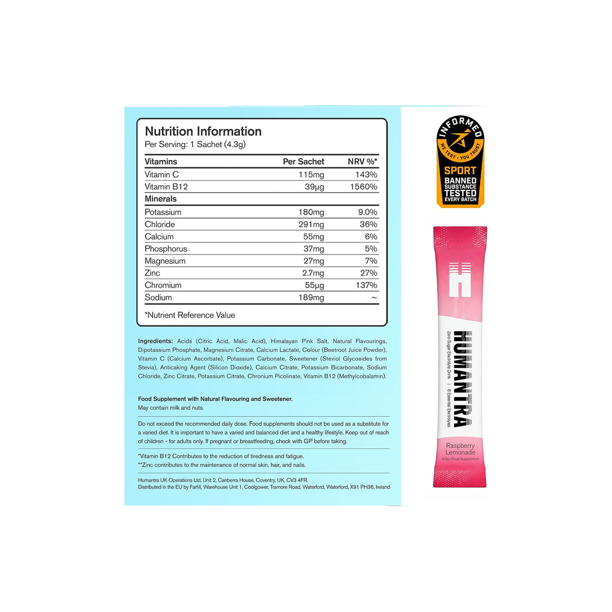 Humantra Electrolyte (20 x 4.5g)