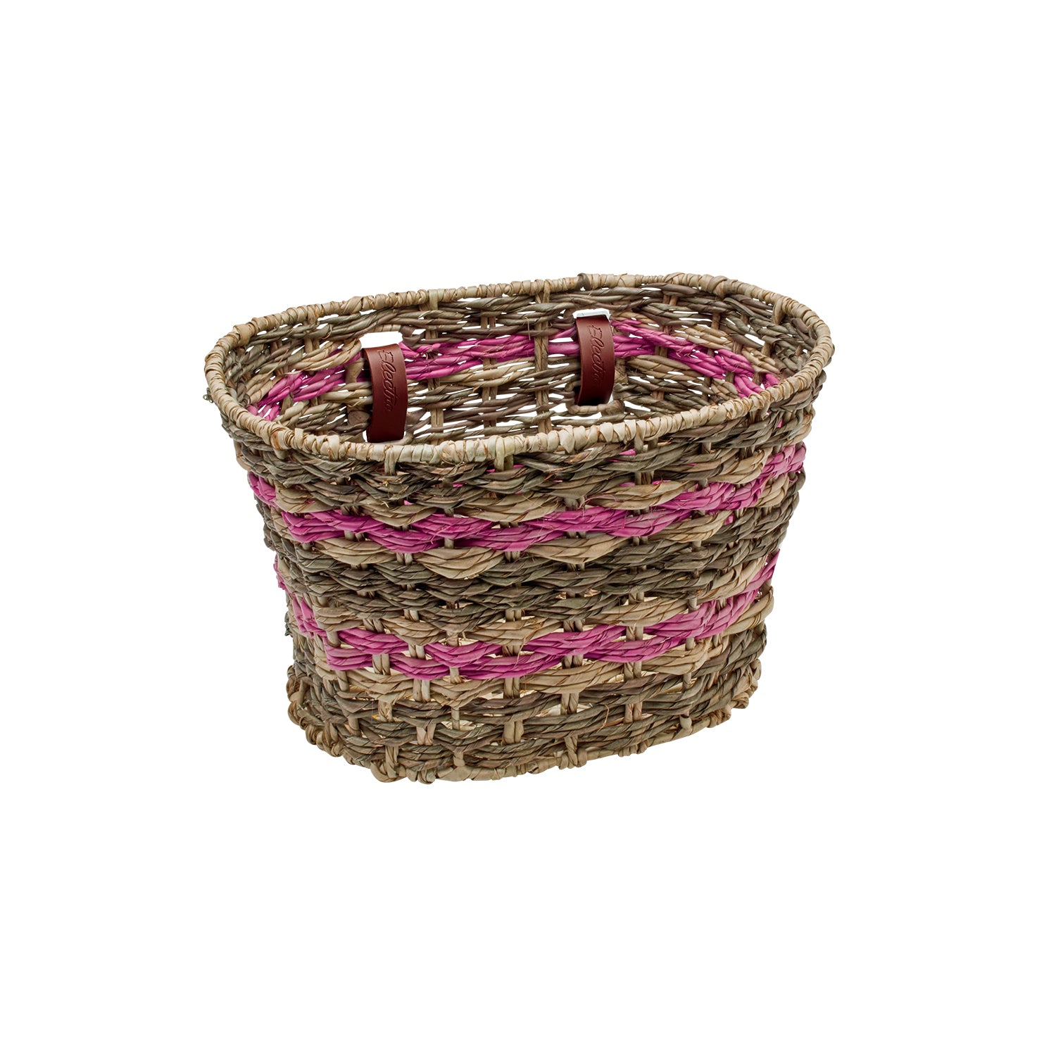 Electra Woven Palm Frond Natural Basket