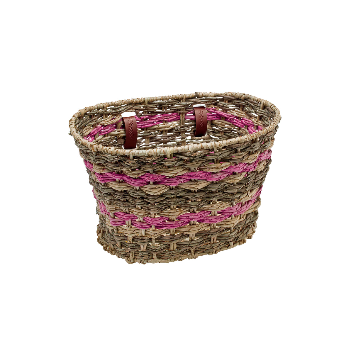 Electra Woven Palm Frond Natural Basket