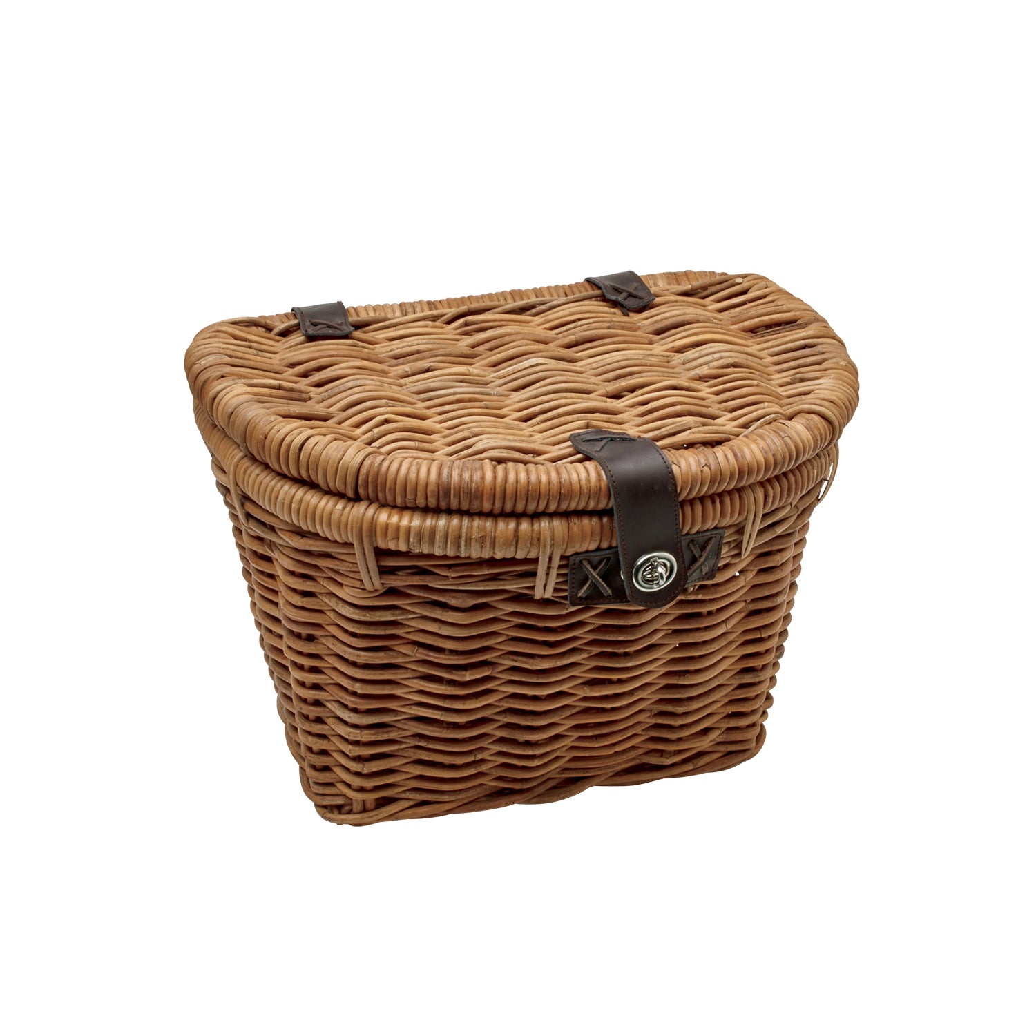 Electra Woven Rattan Basket with Lid