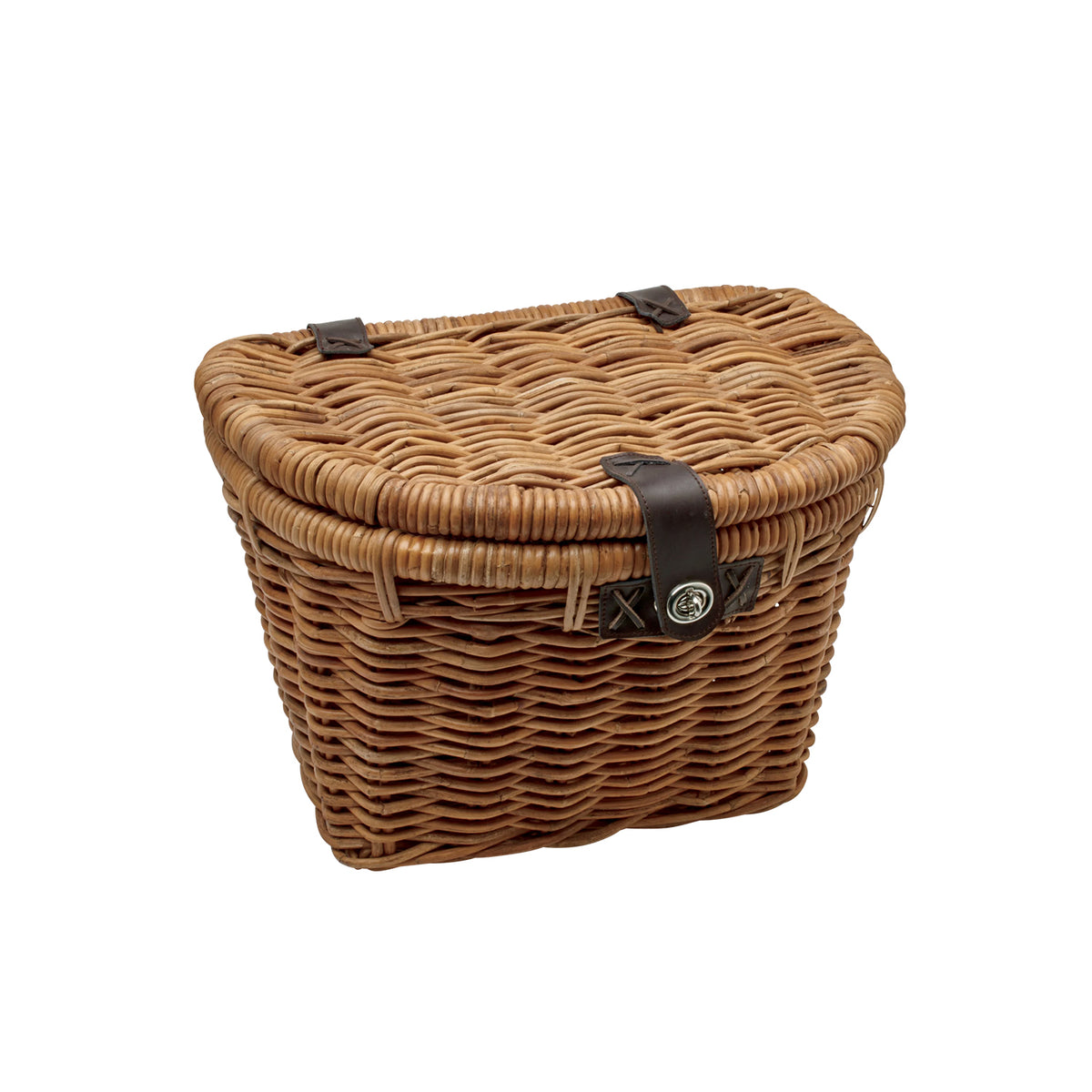 Electra Woven Rattan Basket with Lid