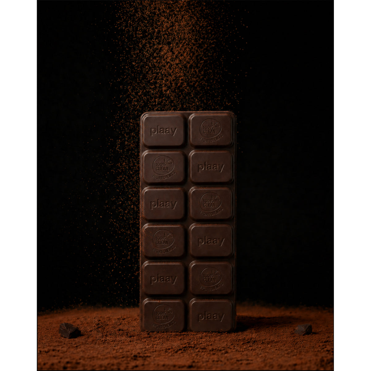 Plaay 70% Dark Chocolate Caramel Crunch Mousse Slab (6 x 80g)