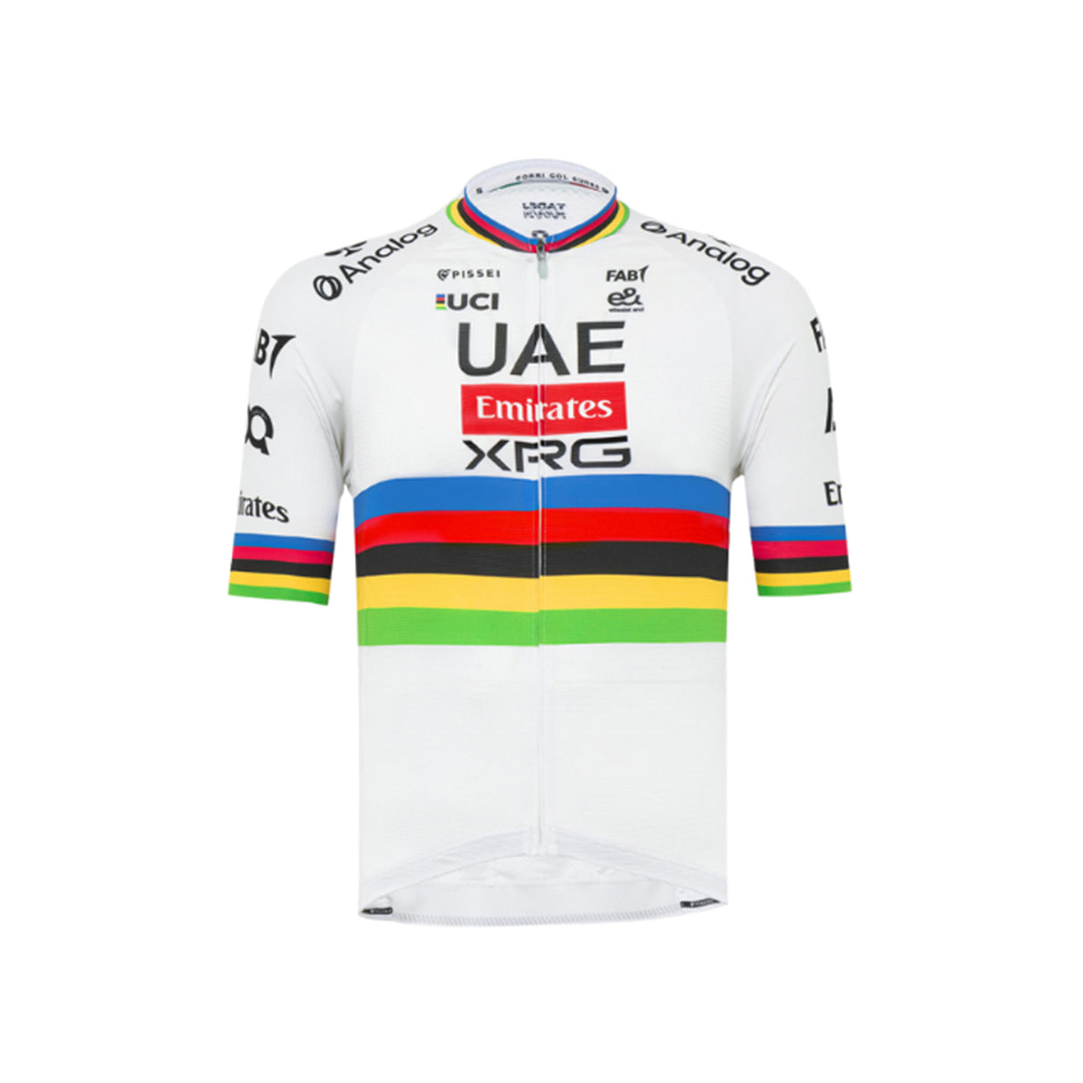 Pissei Tadej Pogacar World Champ Replica Short Sleeve Jersey 2025