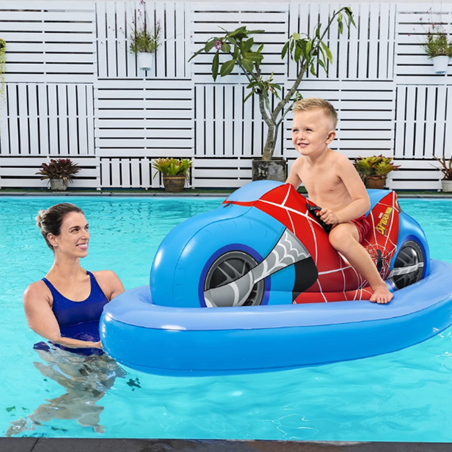 Bestway Spider-Man Sporty Motorcycle Ride-On Float