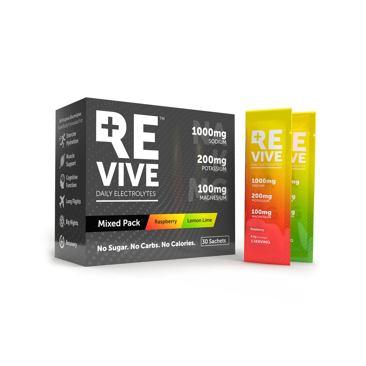 Revive Daily Electrolytes Raspberry Lemon Lime (30 x 6.2g)