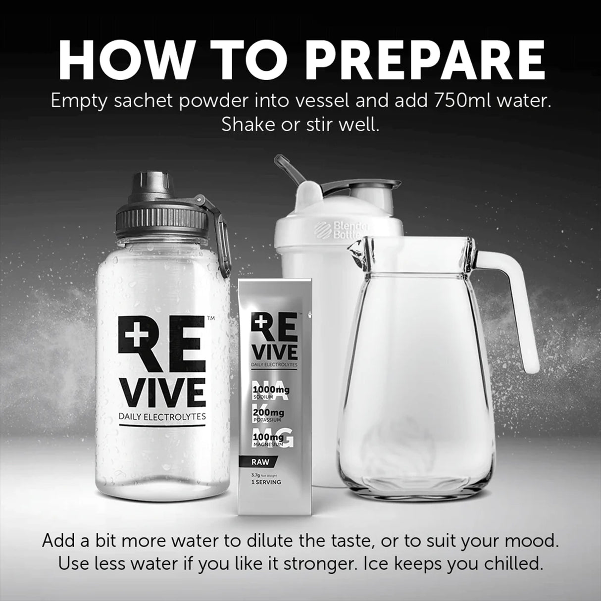 Revive Daily Electrolytes Raw Unflavored (30 x 6.2g)