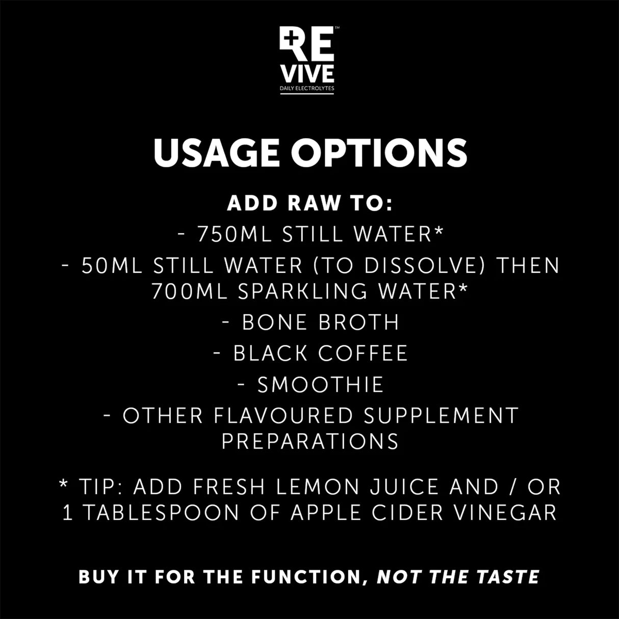 Revive Daily Electrolytes Raw Unflavored (30 x 6.2g)