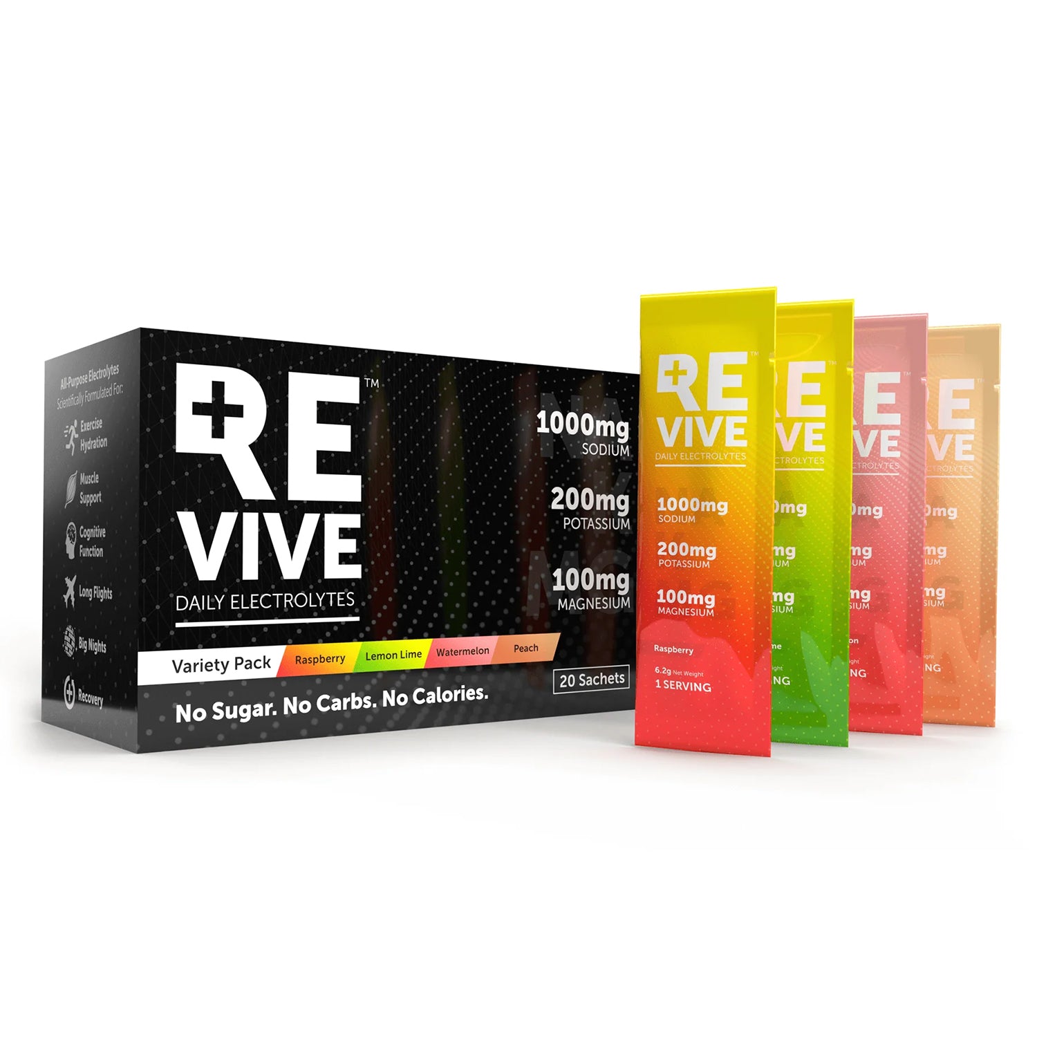 Revive Daily Electrolytes Variety Pack (20 x 6.2g) UAE