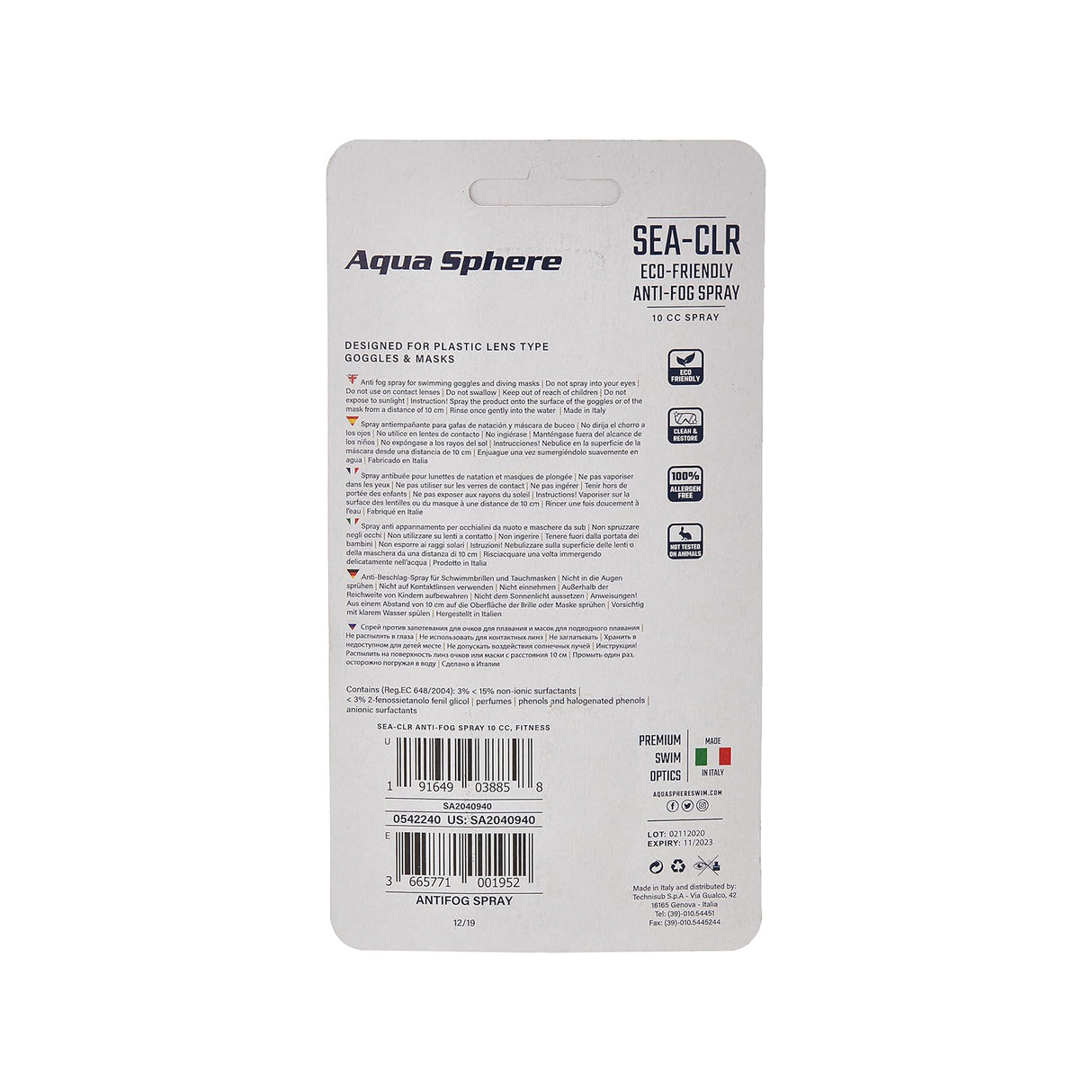 Aquasphere SEA-CLR Anti Fog Spray