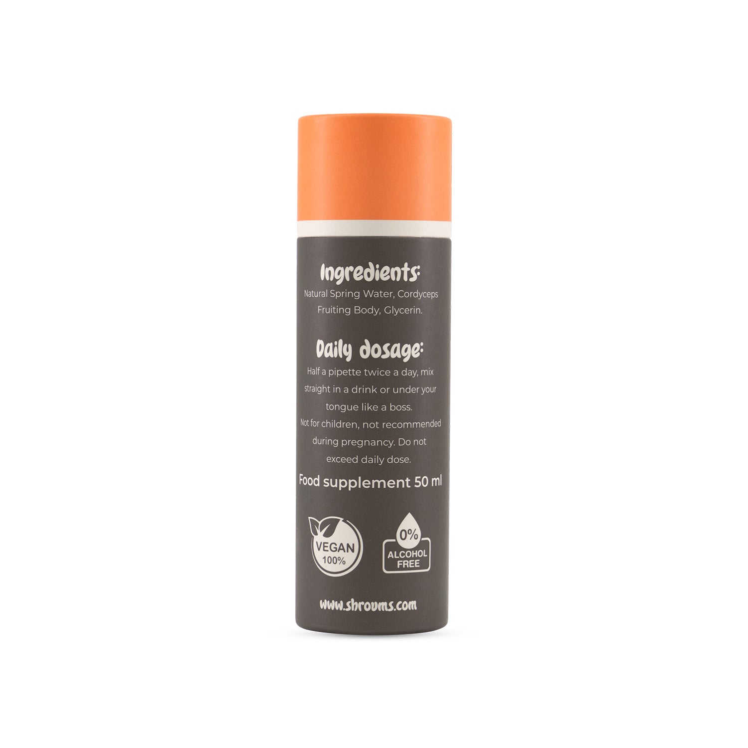 Shroums Cordyceps Mushroom Extract – Alcohol Free 50ml