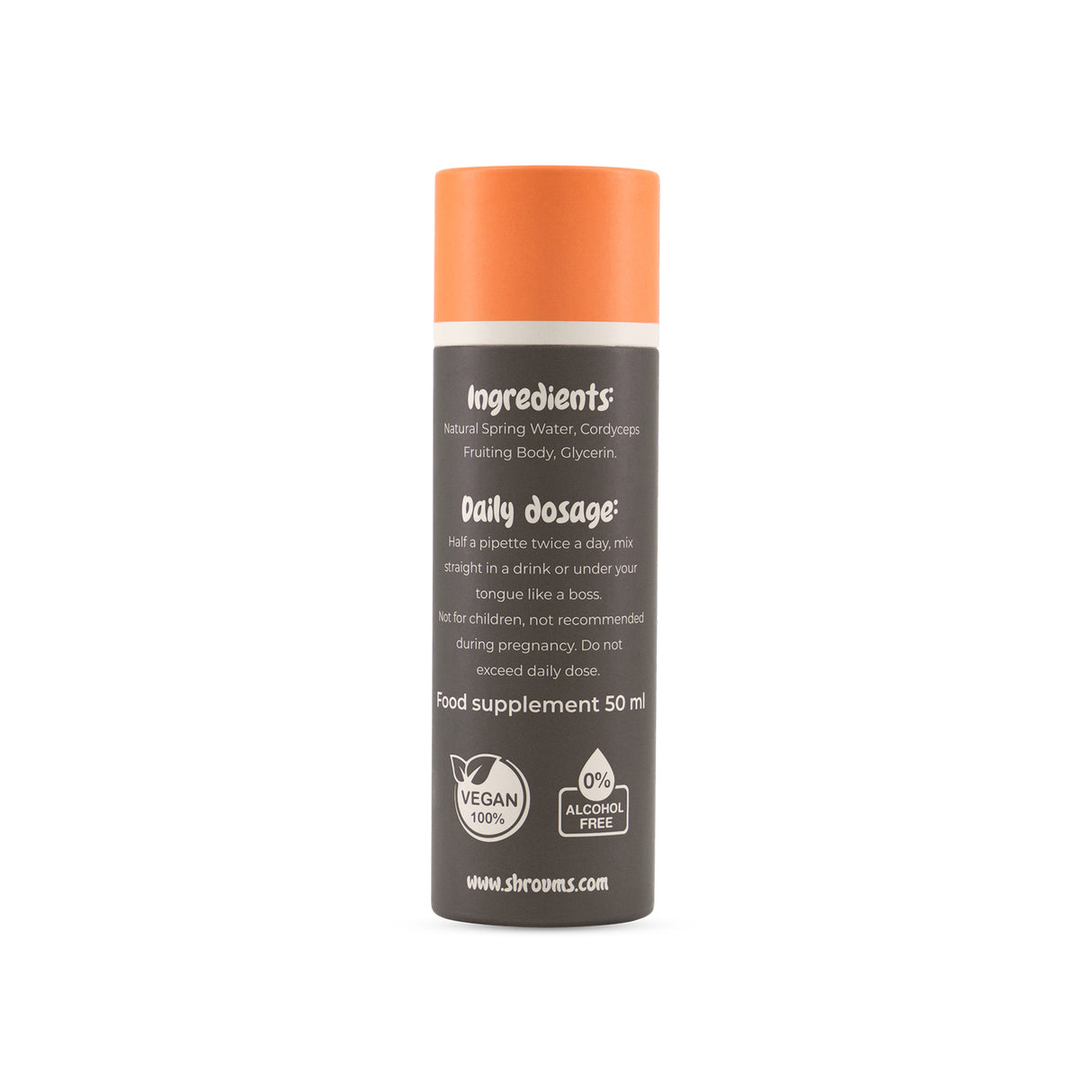 Shroums Cordyceps Mushroom Extract – Alcohol Free 50ml