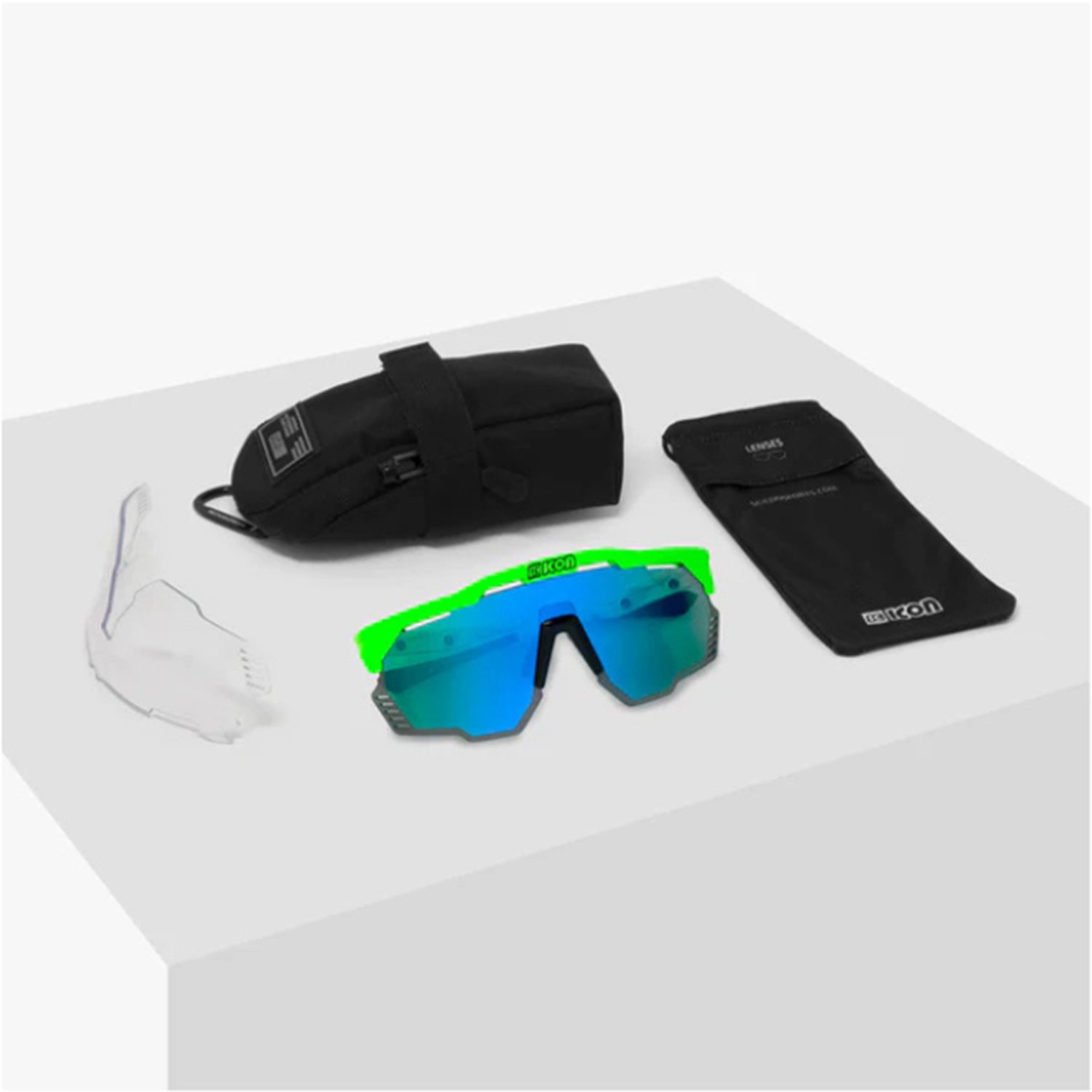 Scicon Tadej Pogacar Aeroshade Kunken Green Fluo Edition