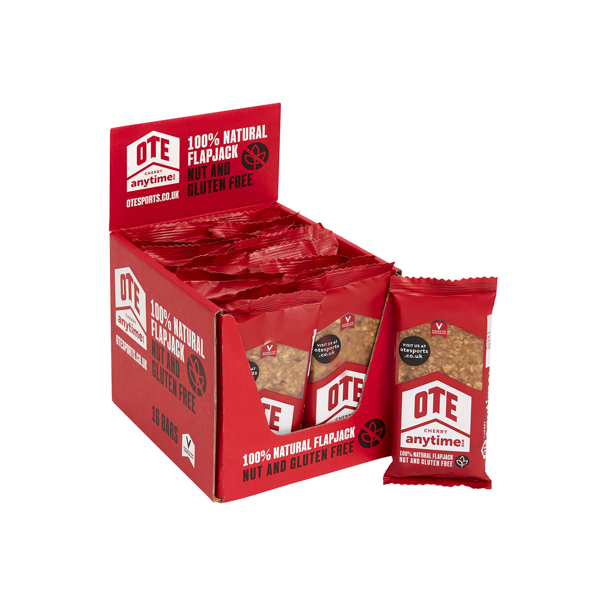 OTE Sports Anytime Bar - Cherry (16 x 62g)