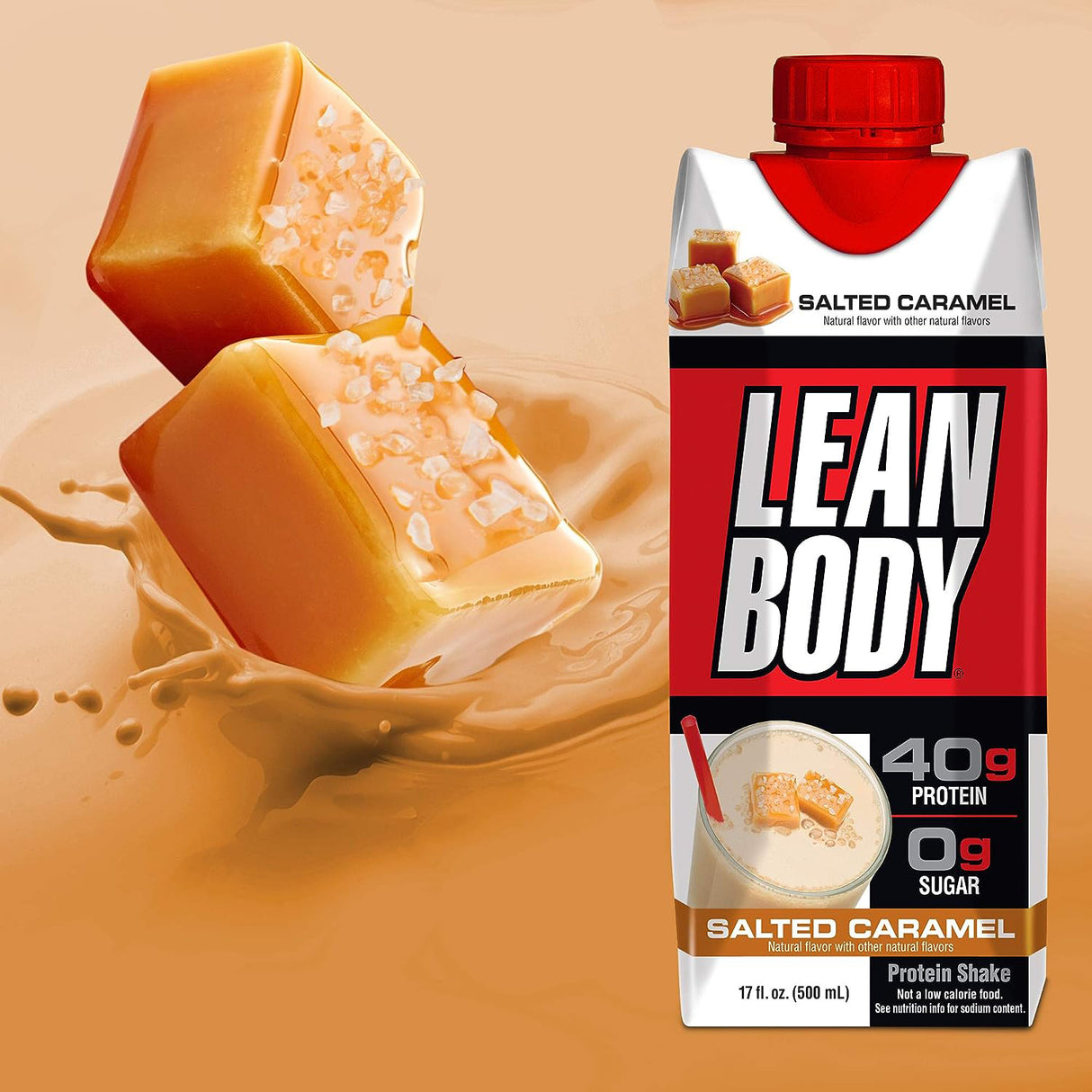 Lean Body Ready-to-Drink Protein Shake Salted Caramel (12 x 500ml)