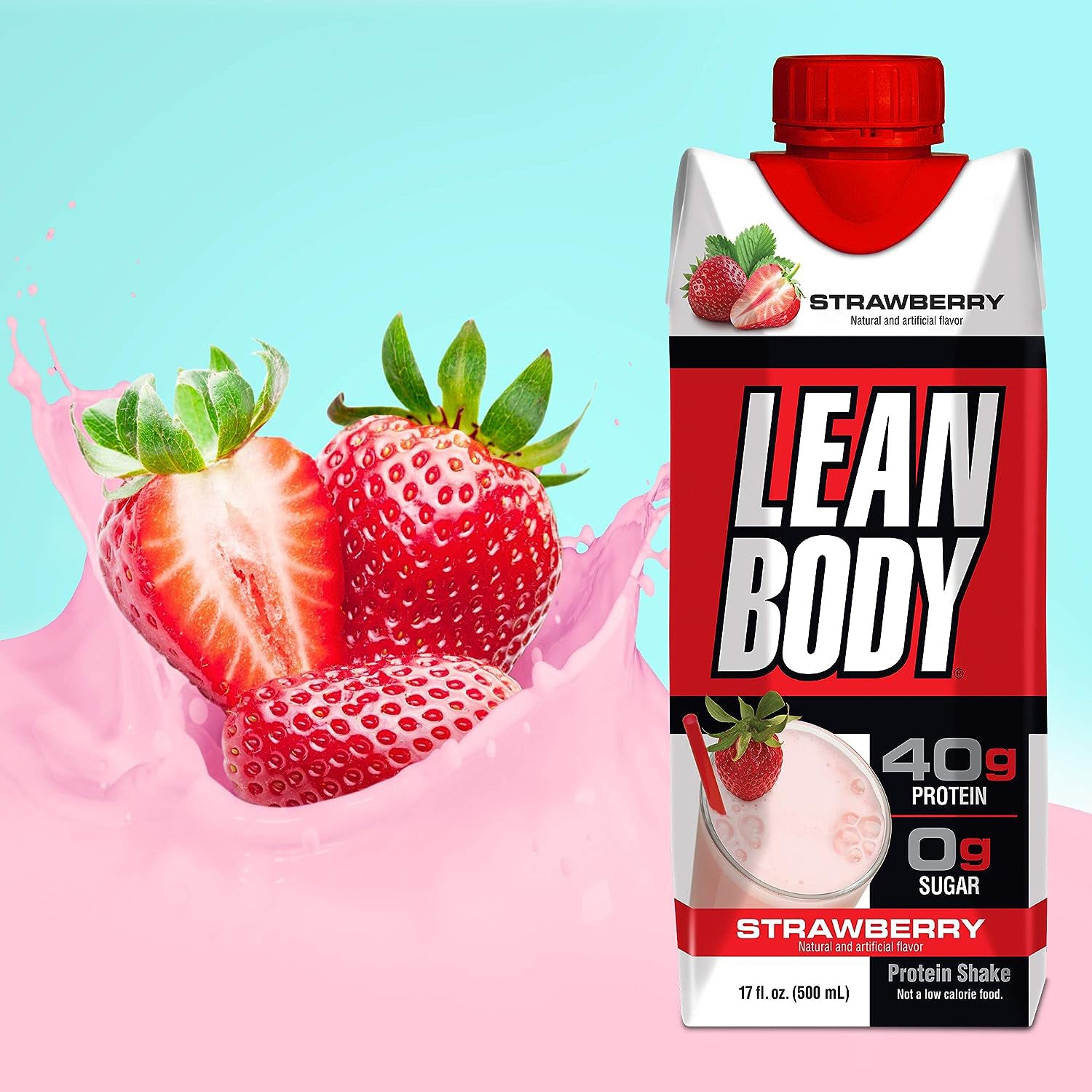 Lean Body Ready-to-Drink Protein Shake Strawberry (12 x 500ml)