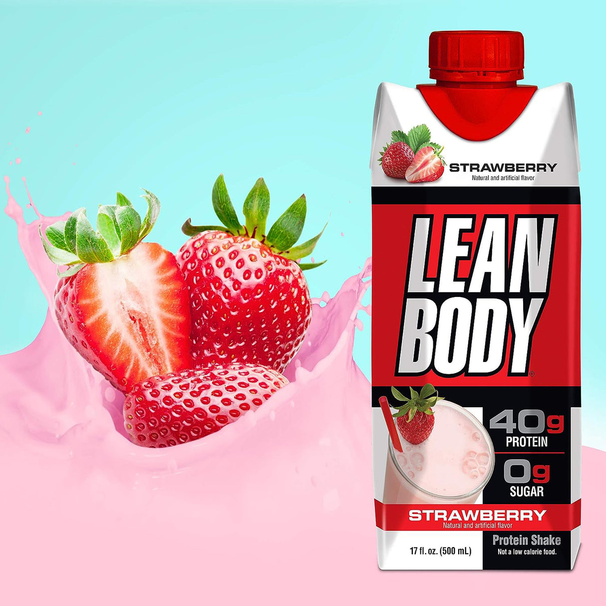 Lean Body Ready-to-Drink Protein Shake Strawberry (12 x 500ml)