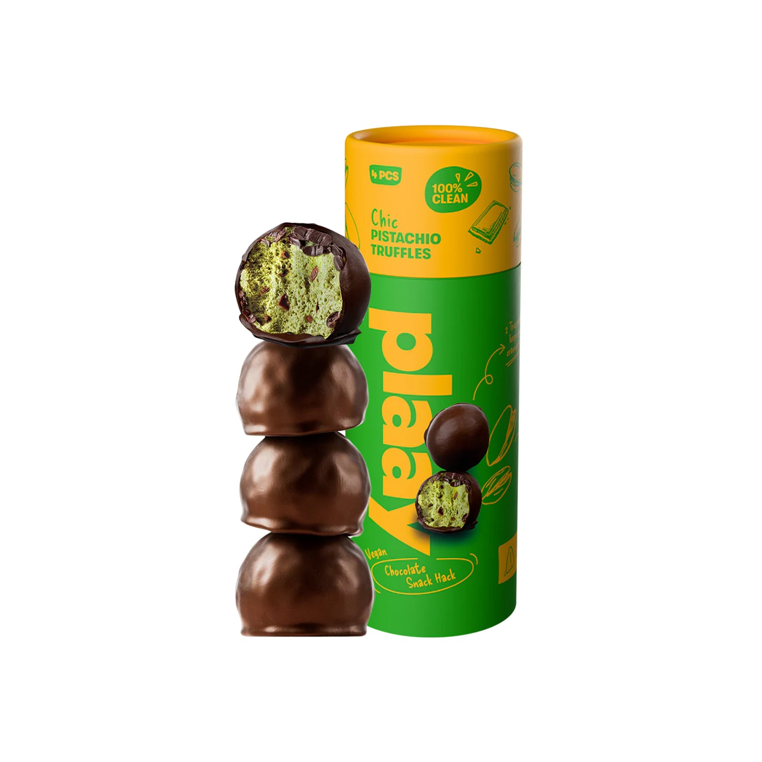 Plaay Pistachio Truffles (10 x 60g)
