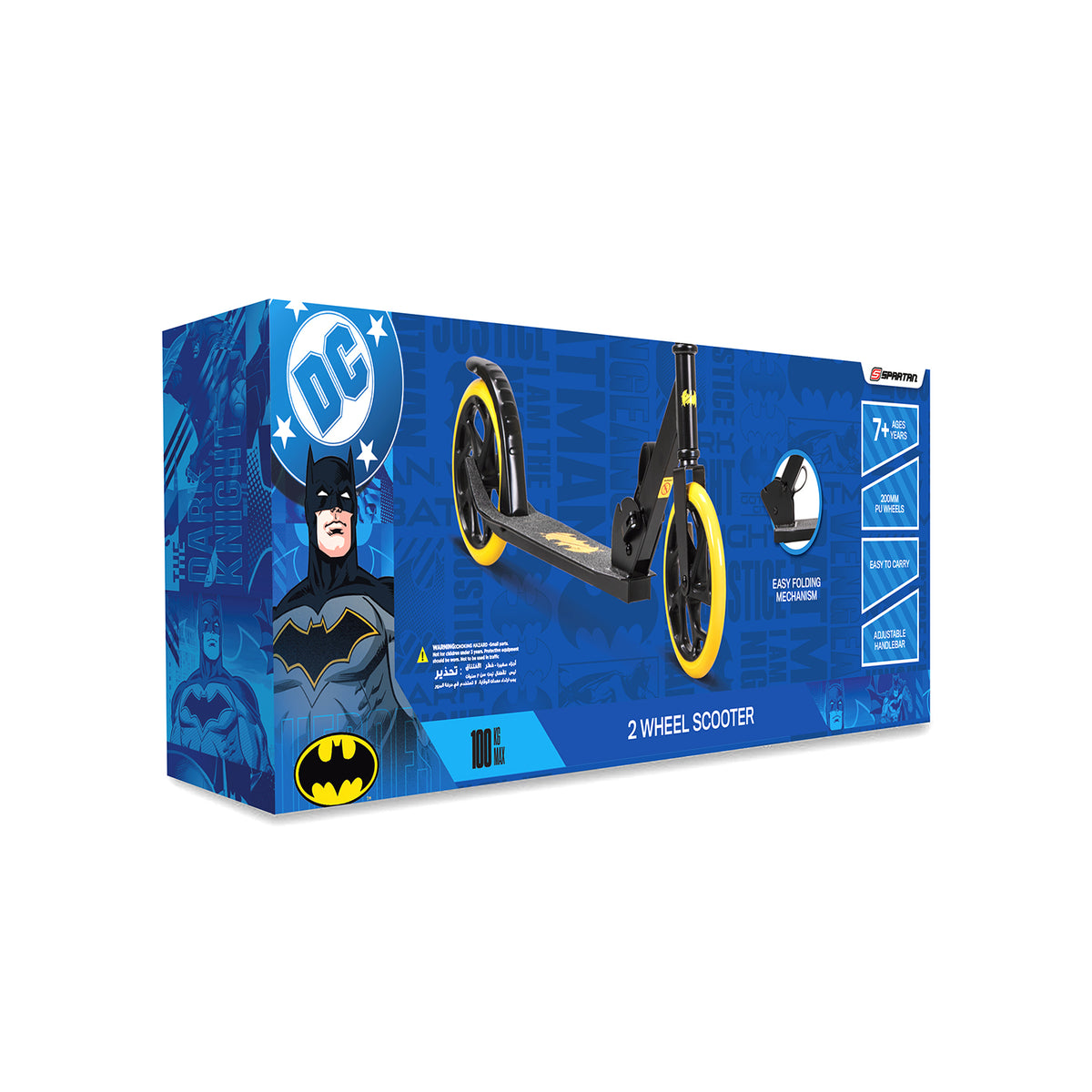 Spartan Batman Folding Scooter 200mm