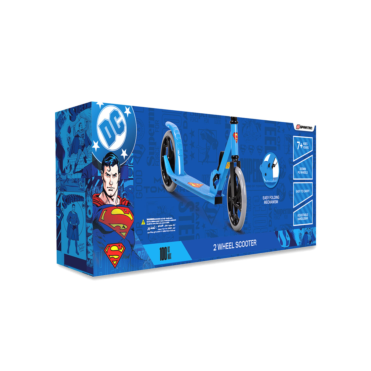 Spartan Superman Folding Scooter 200mm