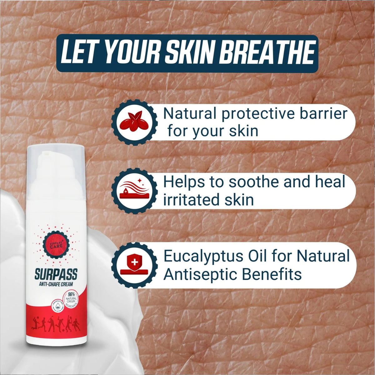 Surpass Natural Anti-Chafing Cream 50ml