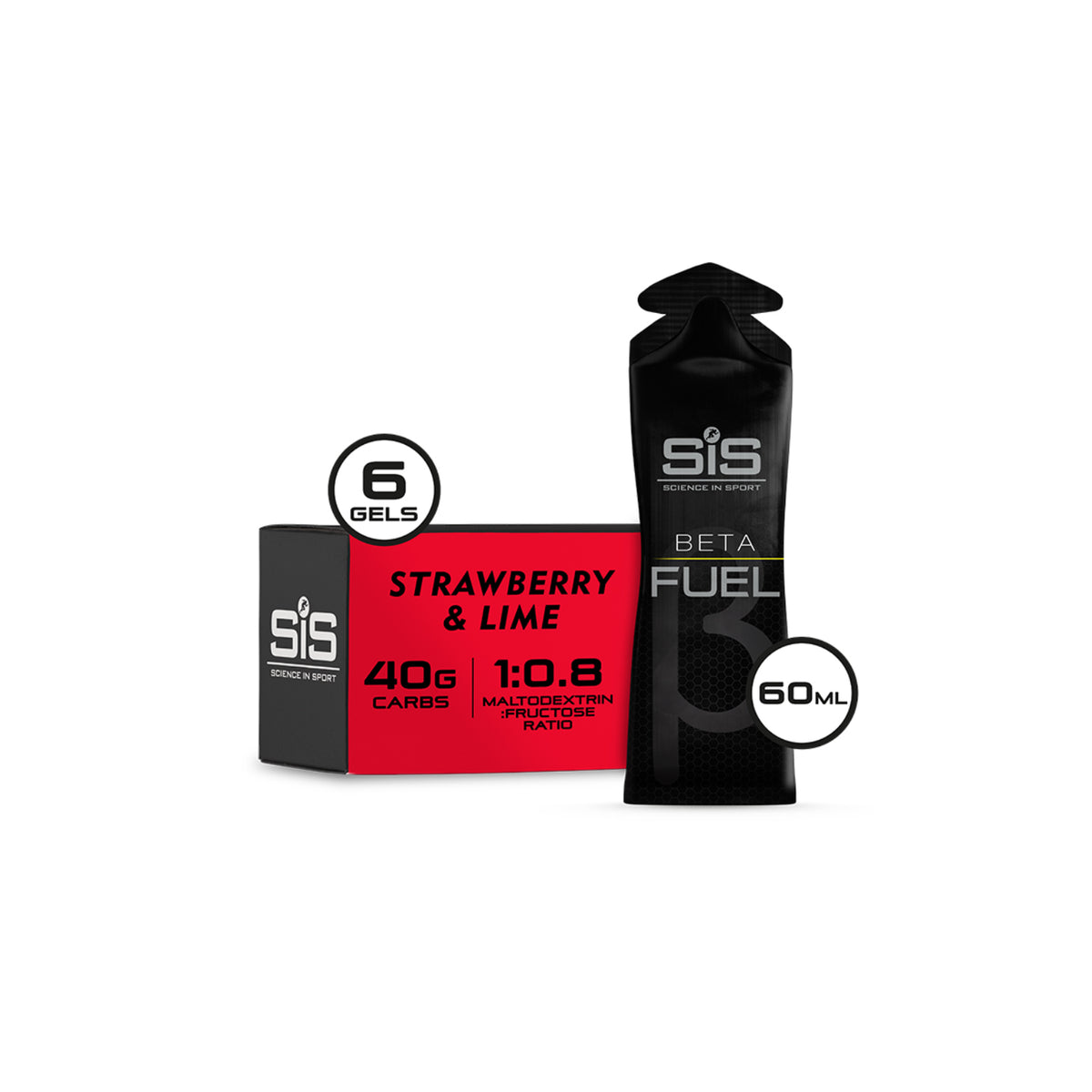 SiS Beta Fuel Gels Strawberry & Lime (30 x 60g)