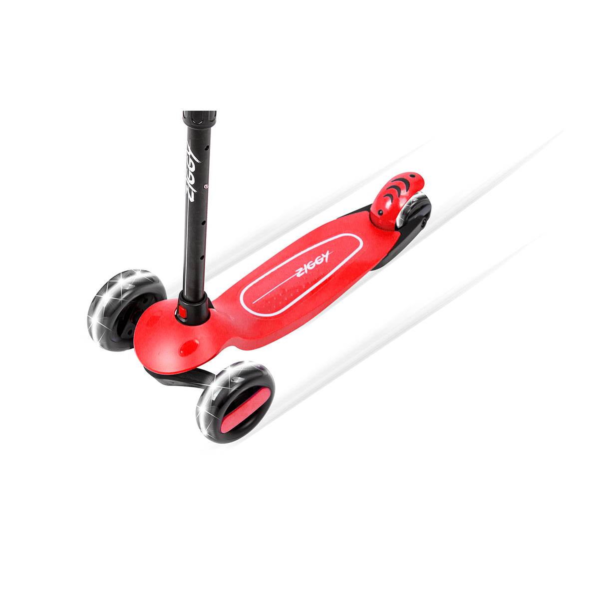 Ziggy 3-Wheel Tilt Scooter With LED lights