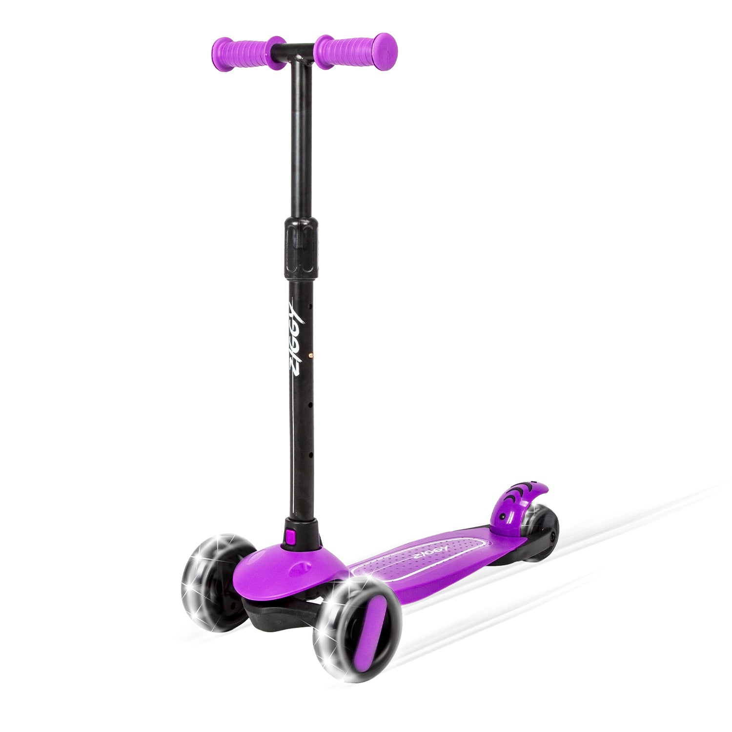 Ziggy 3-Wheel Tilt Scooter With LED lights