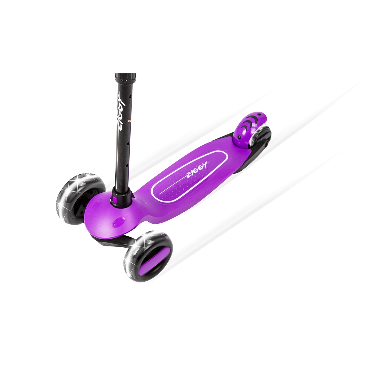 Ziggy 3-Wheel Tilt Scooter With LED lights