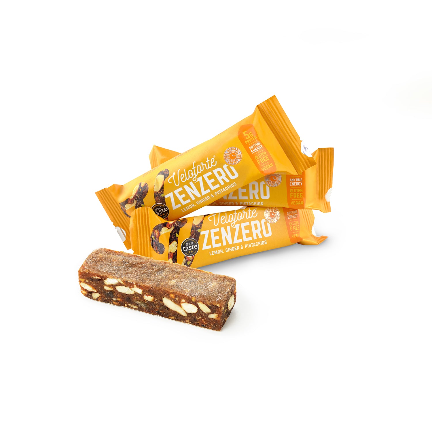 Veloforte Zenzero Energy Bar (9 x 62g)