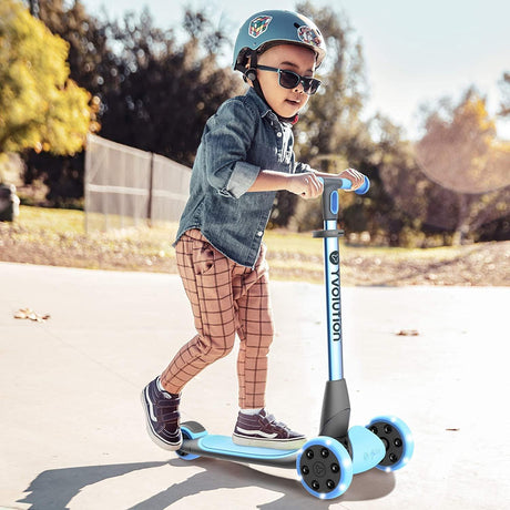 Yvolution Y Glider Nua Foldable Kick Scooter - Blue - Cycle Souq