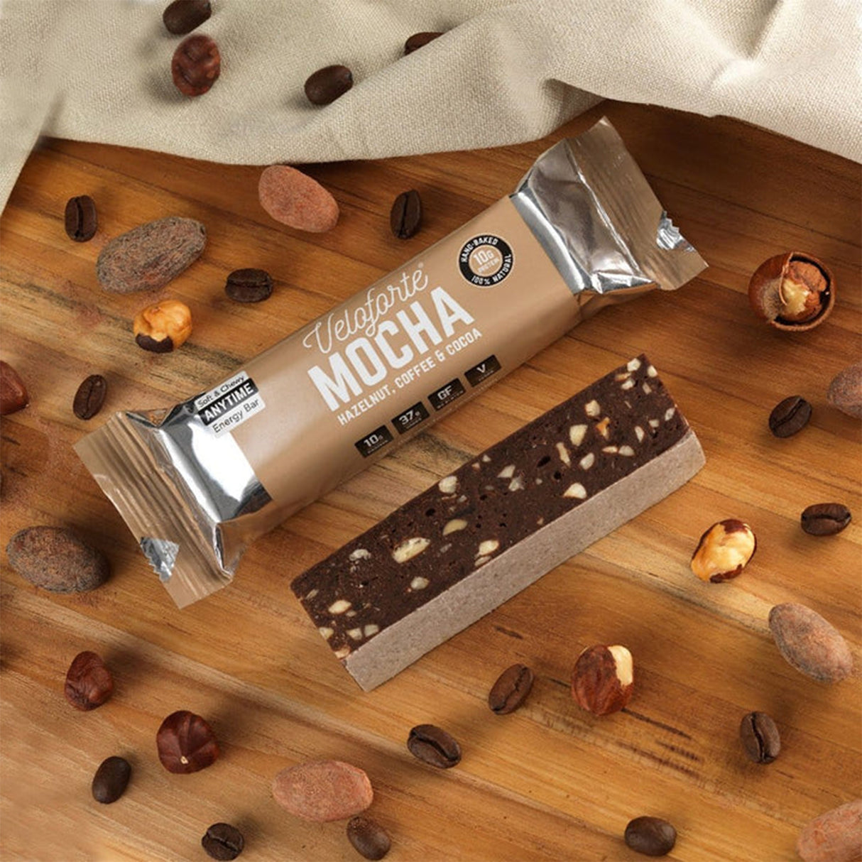 Veloforte Mocha Protein Bar (9 x 62g)