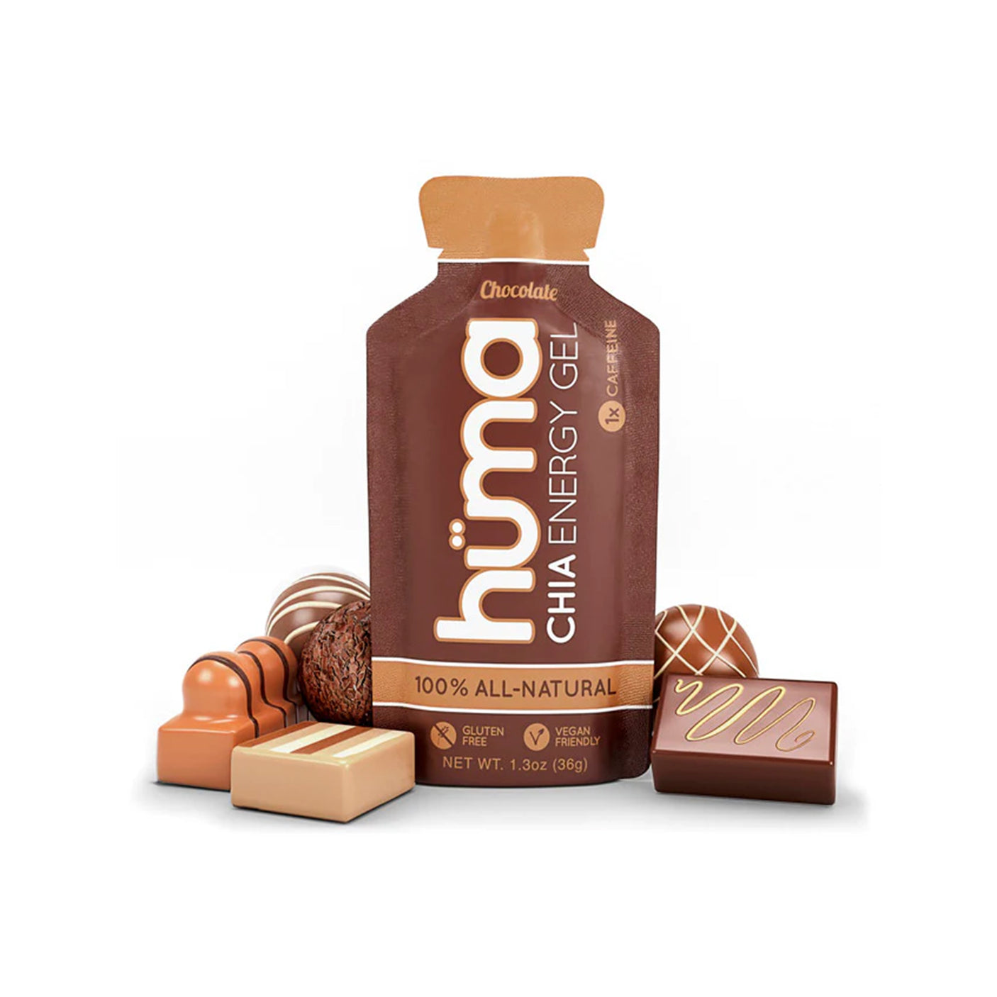 Huma Energy Gels Original Chocolate (24 x 36g)
