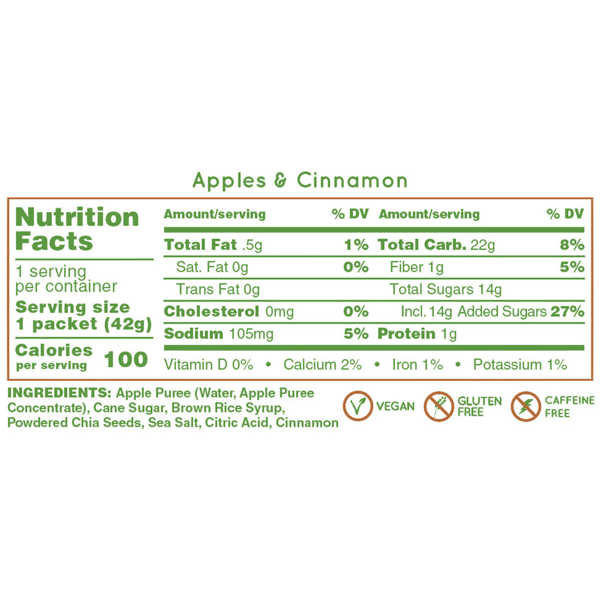 Huma Energy Gels Original Apple & Cinnamon (24 x 36g)