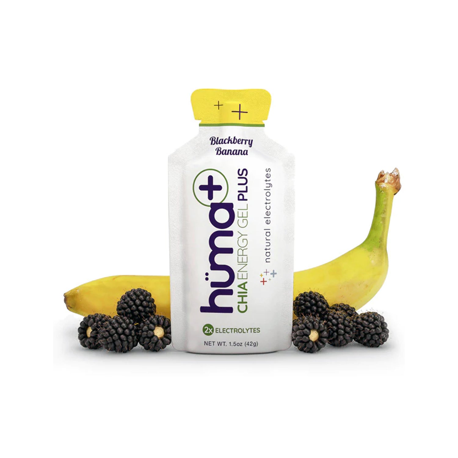 Huma Energy Gels Plus Blackberry Banana (24 x 36g)