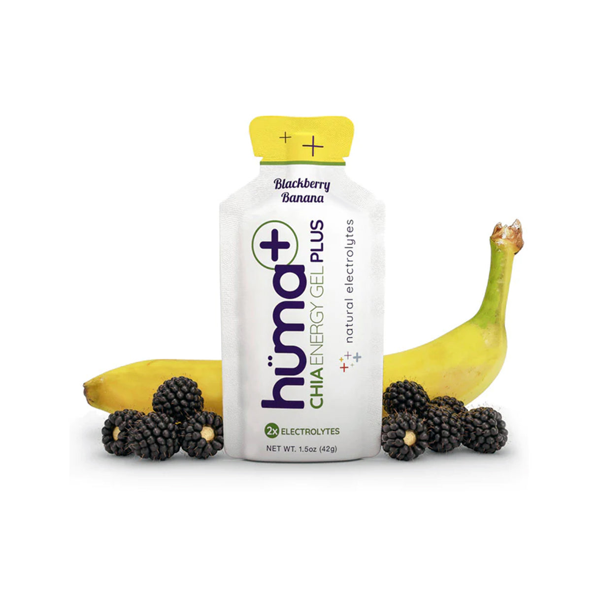Huma Energy Gels Plus Blackberry Banana (24 x 36g)