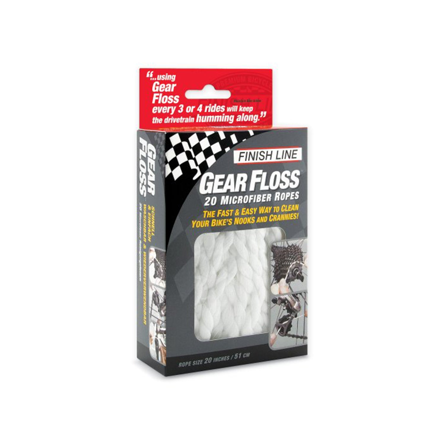 Finish Line Gear Floss™ Microfiber Rope UAE Cycle Souq