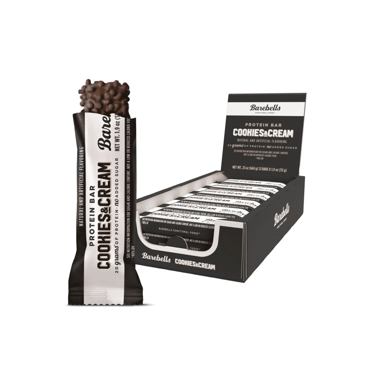 Barebells Cookies & Cream Protein Bars (12 x 55g)