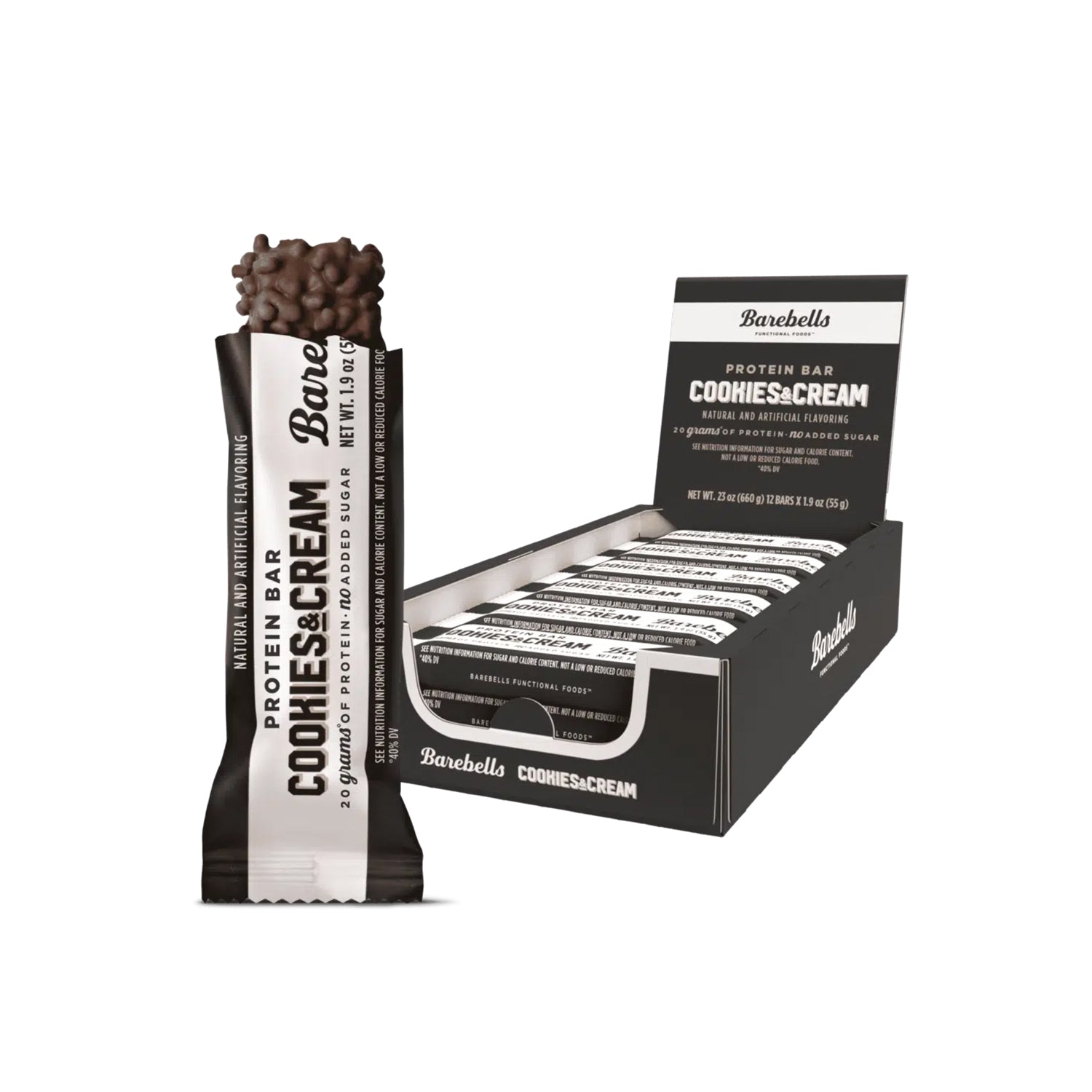 Barebells Cookies & Cream Protein Bars (12 x 55g)
