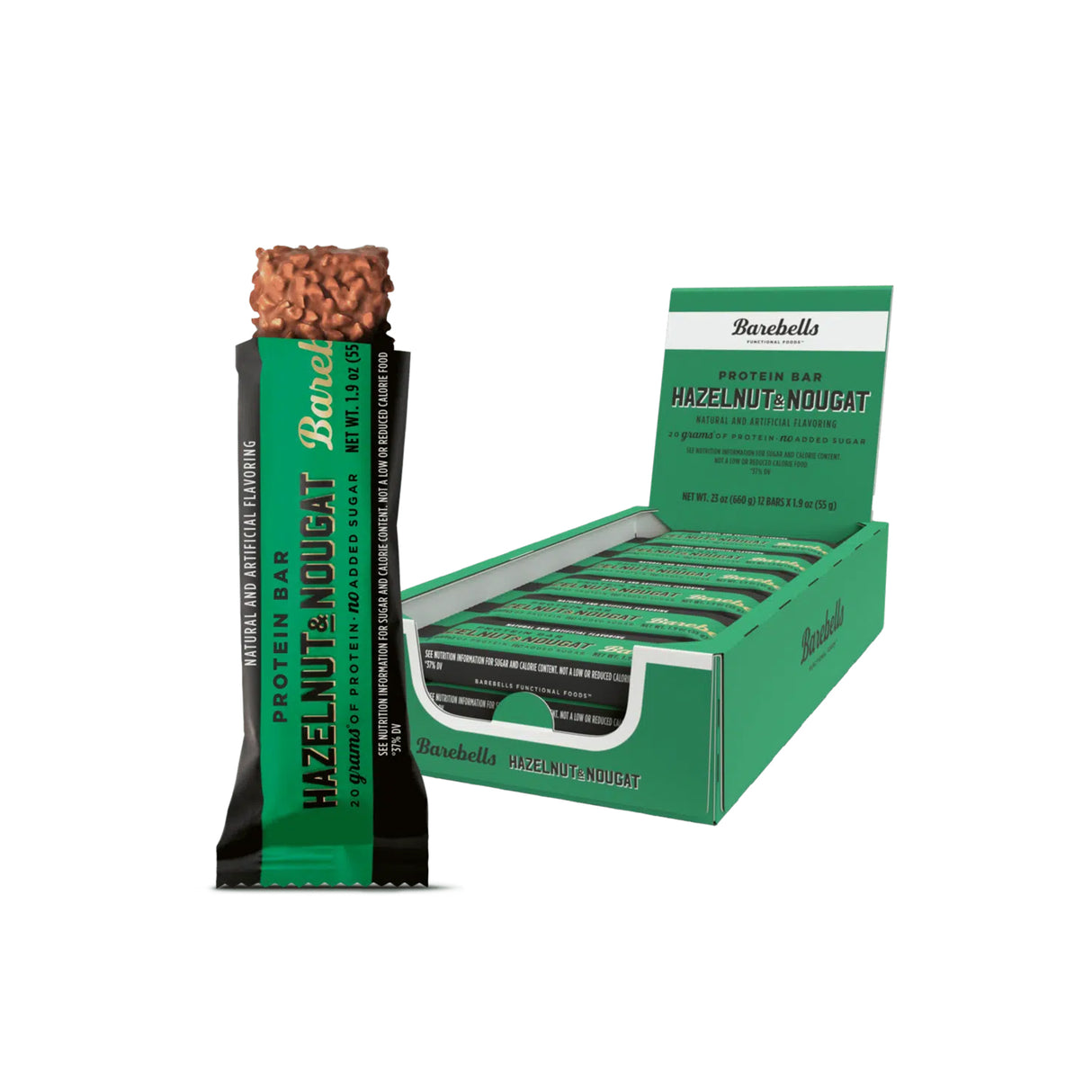 Barebells Hazelnut Nougat Protein Bars (12 x 55g)