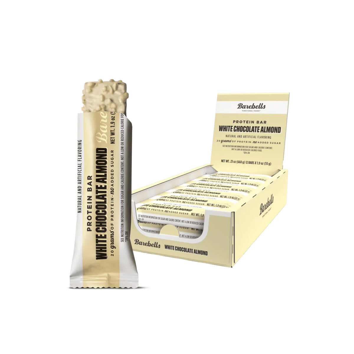 Barebells White Chocolate Almond Protein Bars (12 x 55g)