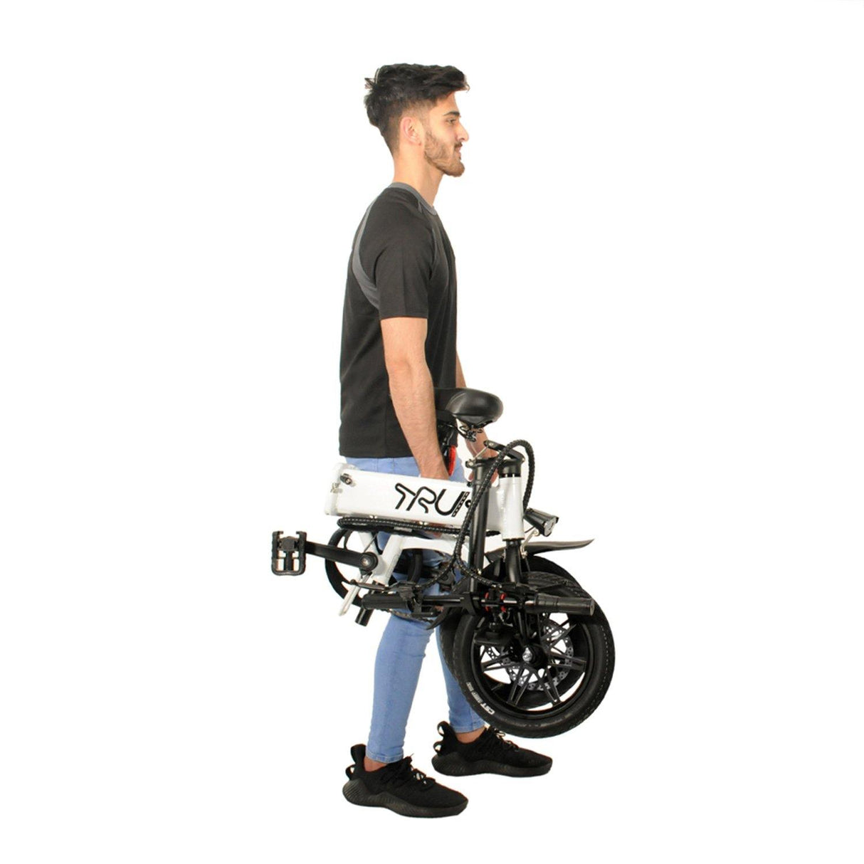 Truk GT14 Folding EBike - White - Cycle Souq